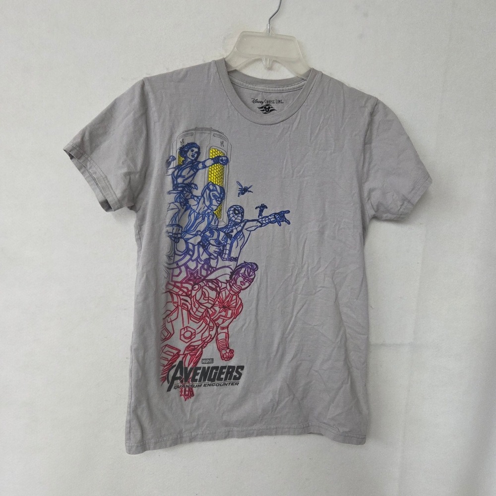 Disney Cruise Line Tee Avengers Quantum Encounter Mens M Gray Marvel Disney Wish
